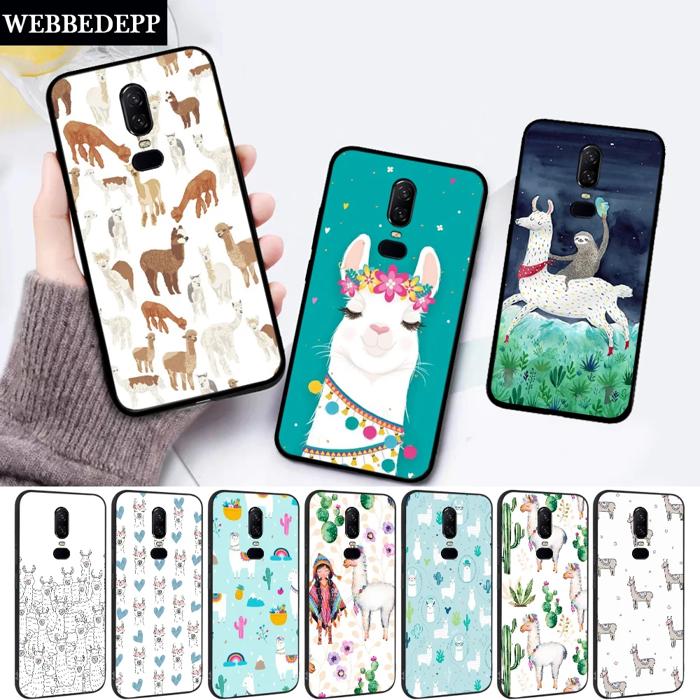Лама Альпака силиконовый мягкий чехол с животными для Oneplus 5 5T 6 6T 7 7T Pro | Мобильные