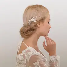 TRiXY H69 жемчуг свадебные гребни невесты заколки для волос аксессуары ювелирные изделия ручной работы украшения для головы жемчуг Невесты головные уборы