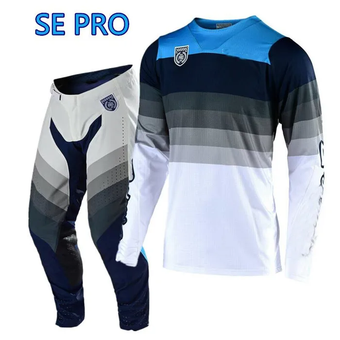 SE PRO футболка для мотокросса и штаны для TLD GPAIR ATV BMX Moto gear комплект мотоциклетной одежды MX Jersey Combo - Цвет: Бежевый