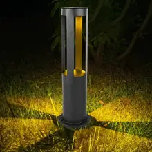 2 шт. Солнечный водонепроницаемый светодиодный садовый газон свет литья под давлением и ручной работы газон лампы цилиндр пейзаж