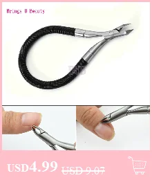 1 предмет мини Hangnail отожмите и СНиП ножницы для кутикулы Нержавеющая сталь ногтей Gap, удаляет мертвую кожу маникюра и педикюра, фрезер полезные инструменты искусства ногтя