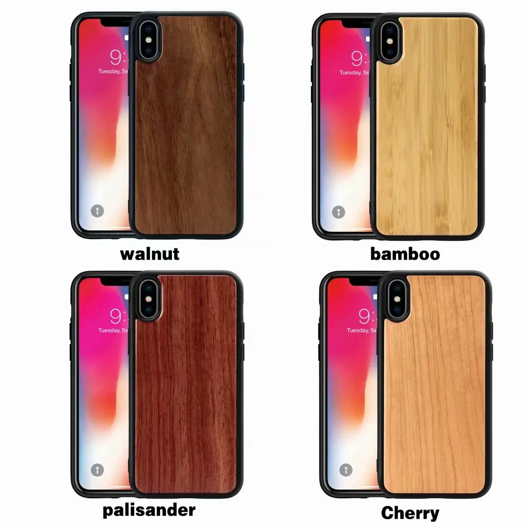 iphone 8 plus case 100% Natural Bamboo Wooden Hard Cover For iPhone 12 11 Pro Max XS XR mini 7 8 Plus Real Walnut palisander Cherry Wood Skin Cases iphone 8 plus silicone case