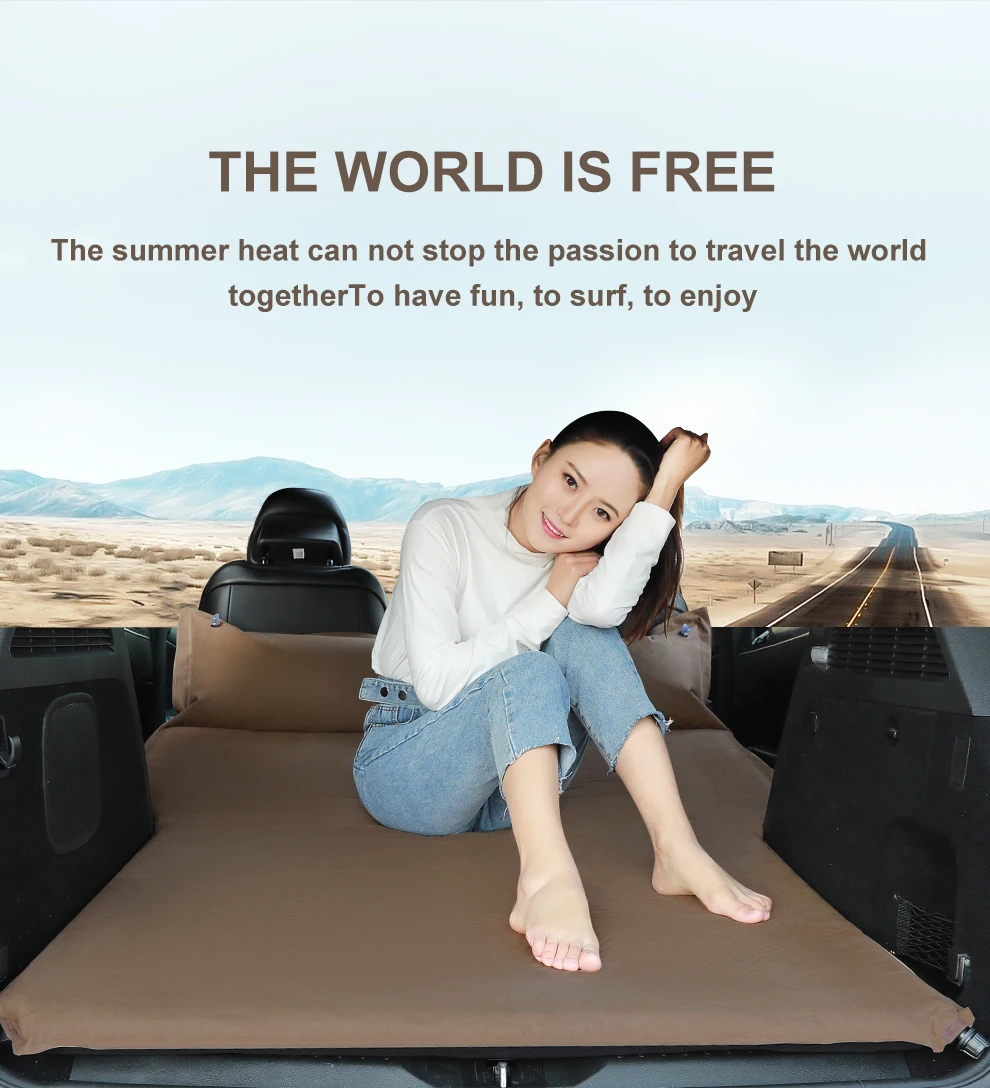 Automatic Air Mattress  Suv Car bed Camping Air Mattress Auto Sleeping Cusion Blow Up Bed Inflatable Travel Mattress Raised