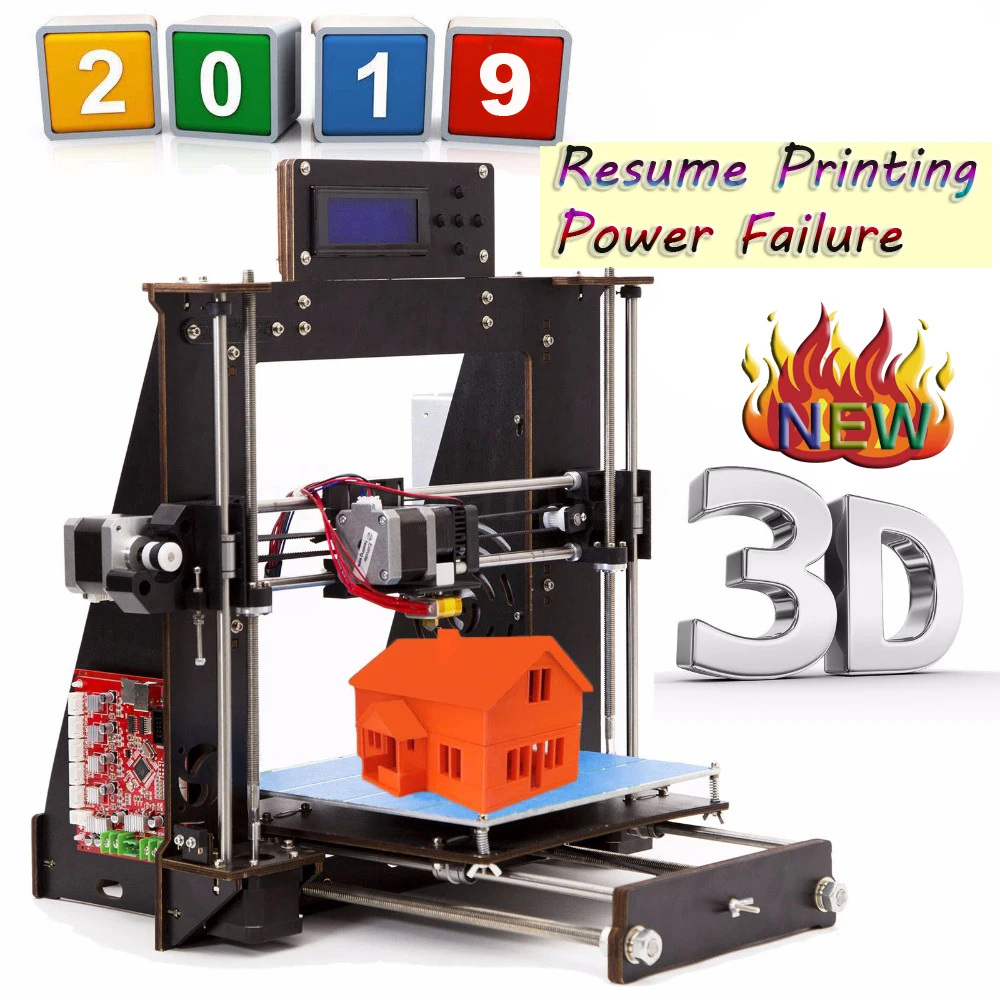 Drukarka 3D Prusa i3 Reprap MK8 MK2A ekran LCD Imprimante impresora 3d Drucker awaria zasilania wznowić drukowanie Drukarka 3D Prusa i3 Reprap MK8 MK2A ekran LCD Imprimante impresora 3d Drucker awaria zasilania wznowić drukowanie