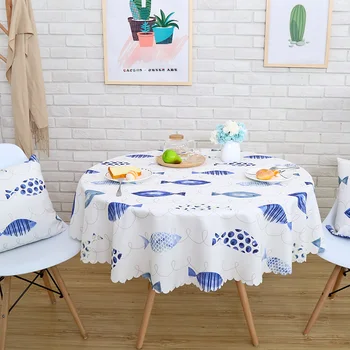 

Proud Rose Waterproof Printed Tablecloth Round Table Cover Tea Table Cloth Rural Rectangular Cover Cloth Home Decoration