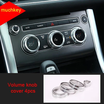 Для Land Rover Range Rover спорт Охрана труда- хромированная крышка регулятора громкости 4 шт
