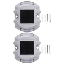 2 шт. Водонепроницаемый светодиодный светильник на солнечной дороге для ногтей, настенный светильник для наружного двора, простой и роскошный, не деформированный