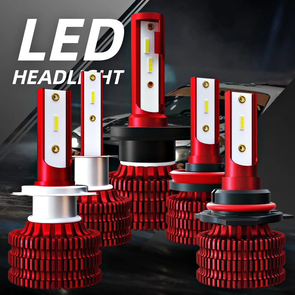 Car Headlight 9006 HB4 LED Bulb Ampoule Led H4 H7 9003 HB3 9005 H11 Lamp CSP Chip 6000K 10000LM 36W 12V