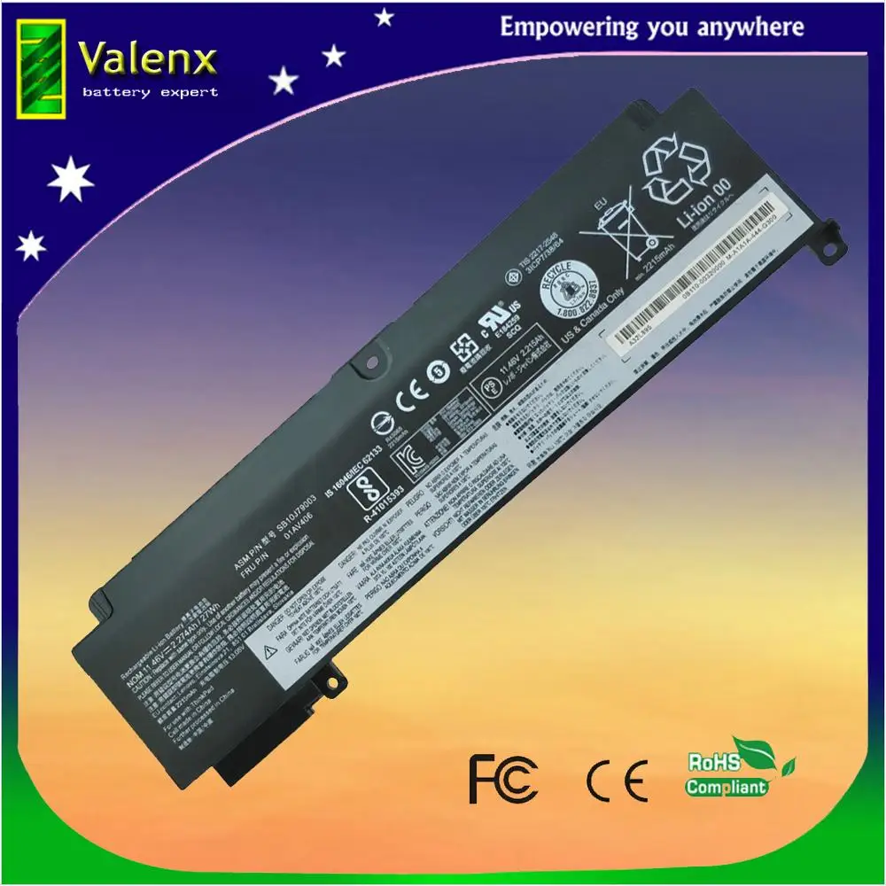 

00HW024 00HW025 01AV405 01AV406 Battery for Lenovo ThinkPad T460s T470s