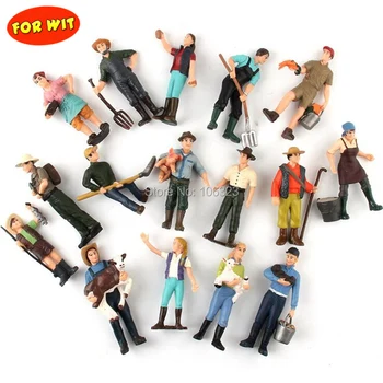 

16PCS per SET, Farmer Model, scene character model toy