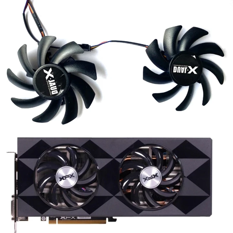 Новинка 85 мм фрезерный вентилятор для графического процессора FD7010H12S XFX R9 390 370 370X