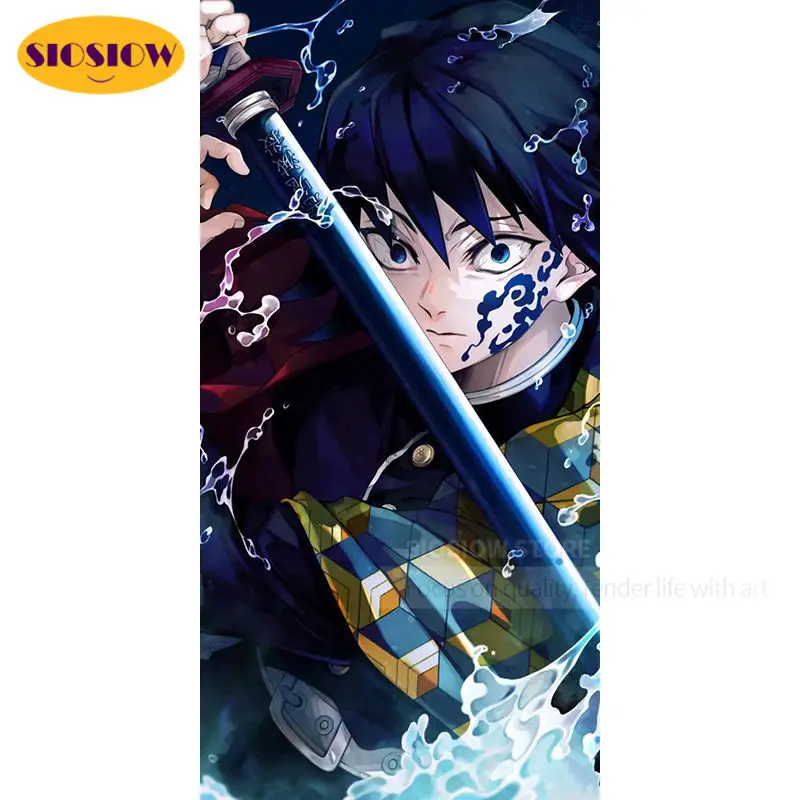 Алмазная 5d картина сделай сам рассекающий демонов киметасу фигурка No Yaiba томиока