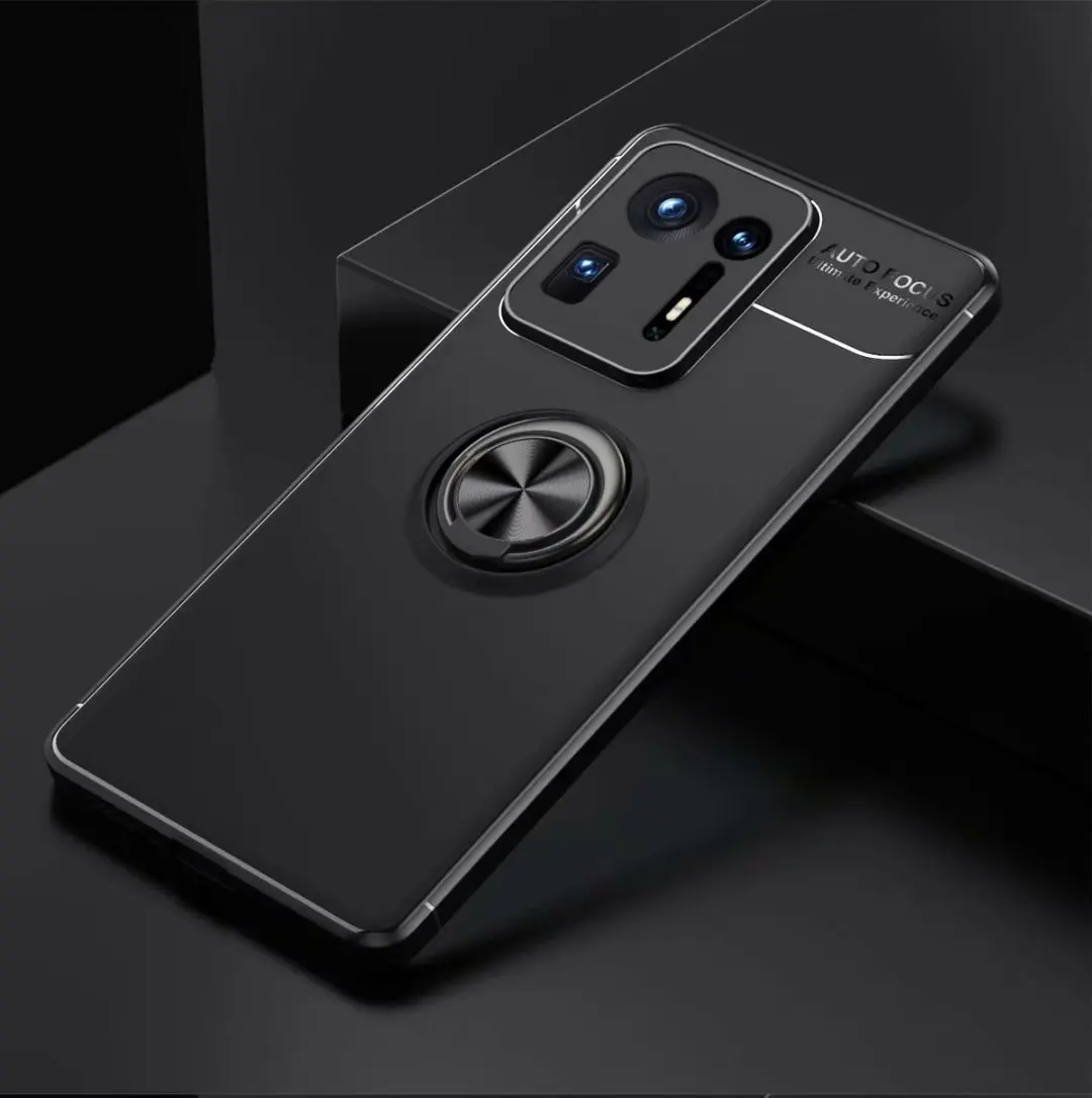 Силиконовый чехол с кольцом-держателем для Xiaomi Mix 4 мягкая на ощупь кожа