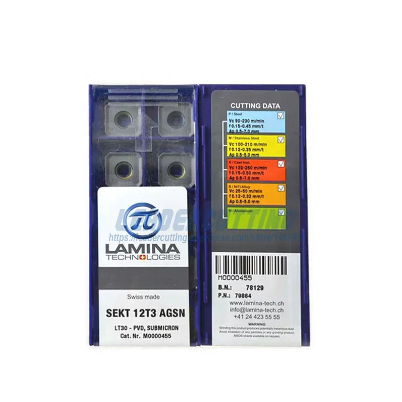 SEKT12T3AGSN LT30 SEKR1203AFTN LT30* 10 шт. LAMINA фрезерные Вставки для фрезы