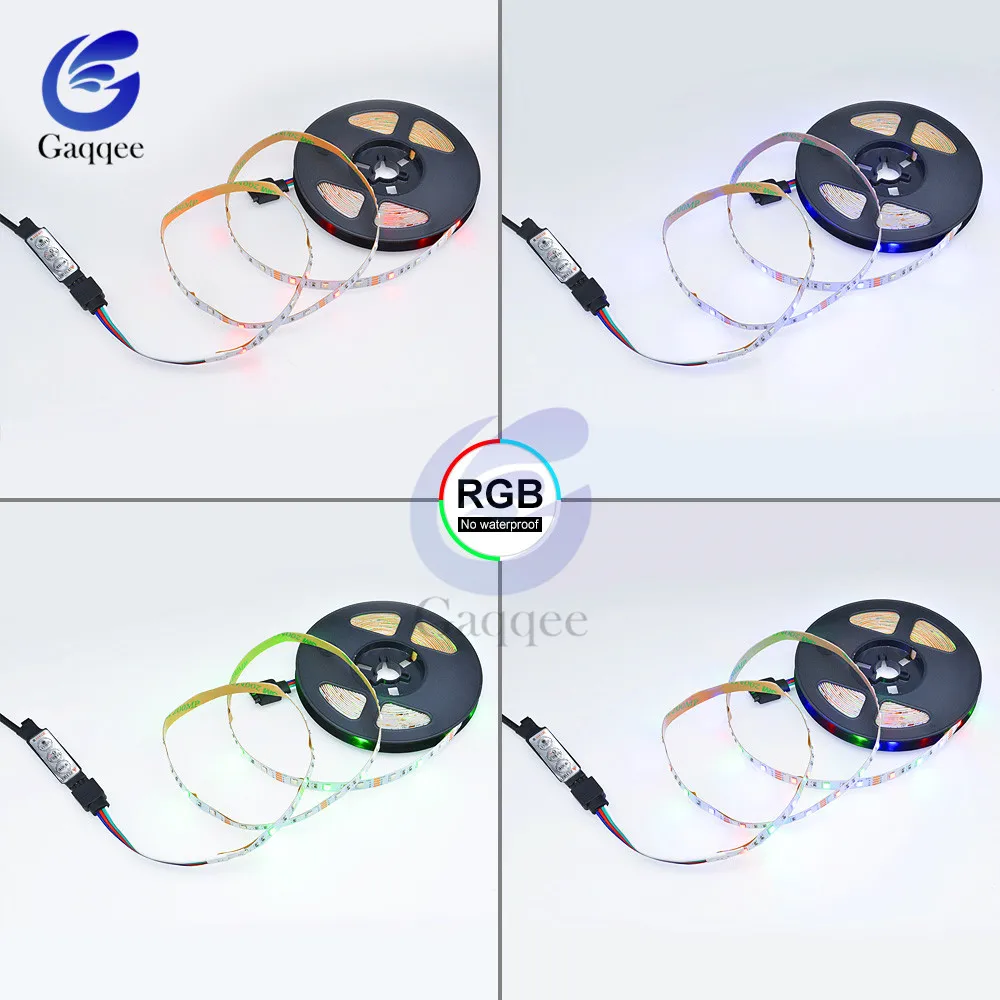 50 см 1 м 2 5 RGB светодиодный светильник s лампа в USB порт водонепроницаемый под шкаф
