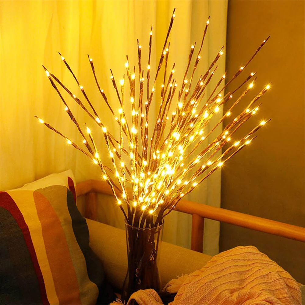 

77CM 20LED Artificial Tree Branch Light LED Fairy String Light Indoor Party Wedding Christmas Garland Decoration Branch Lamp