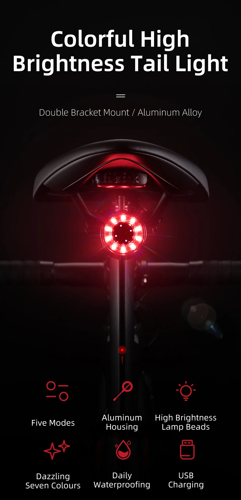 ROCKBROS Bike Light Front LED Flashlight Rainproof Bicycle HeadLight 4800mAh USB Rechargeable 1000LM MTB Road Bike Lamp Lantern