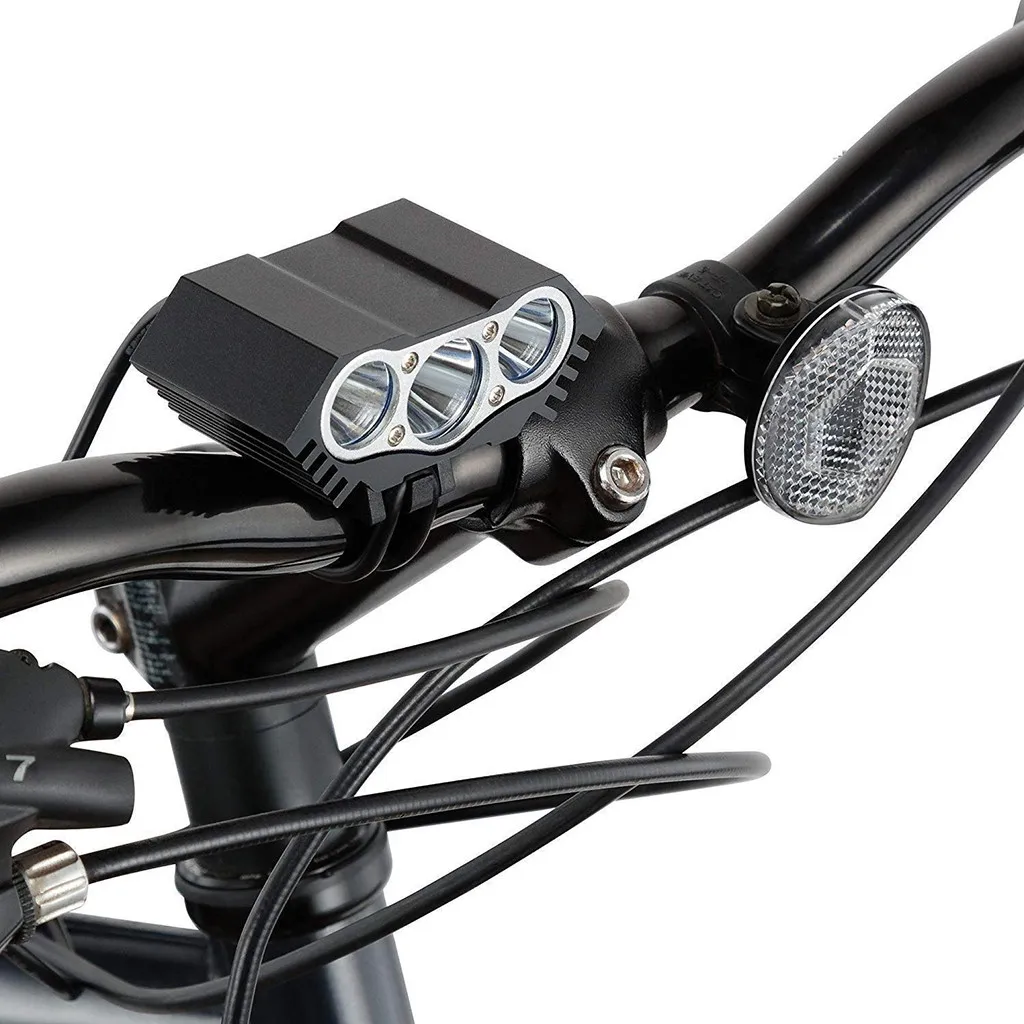 7500LM T6 светодиодный USB водонепроницаемый фонарь для велосипеда, велосипедный головной светильник, велосипедный светильник для передней зарядки, велосипедный светильник-вспышка, Bicicleta# YL10