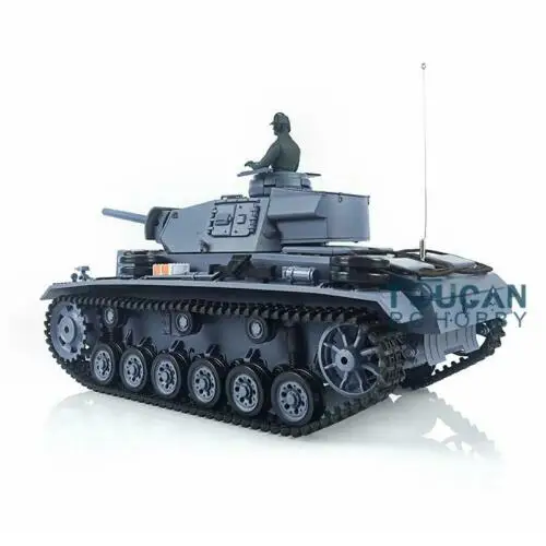 1/16 Henglong 6 0 Пластик Пособия по немецкому языку Panzer III L RTR Р/У танки 3848 Сталь редуктор