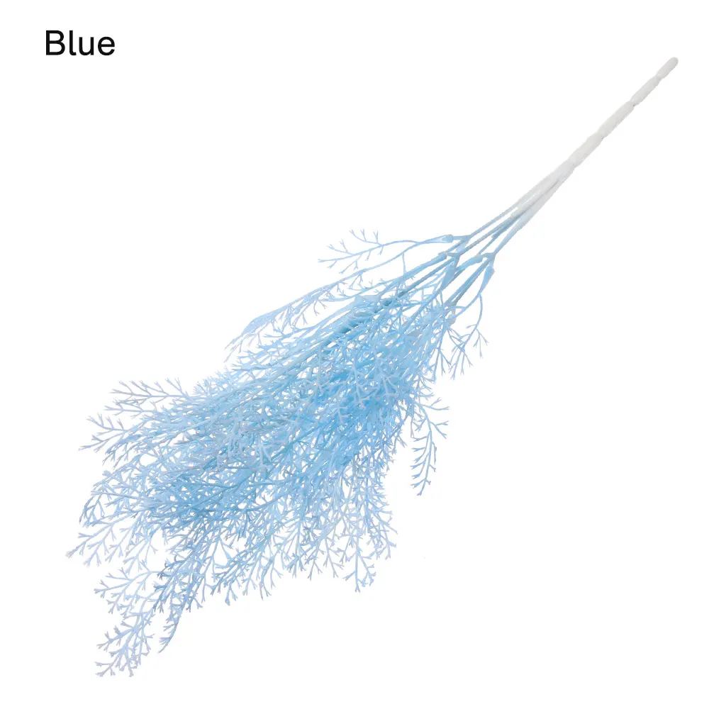 blue Сделай Сам Вечерние Декорации для ландшафтного оформления стен для дома, противотуманные цветы, туманная имитация травы, искусственные цветы - Цвет: blue