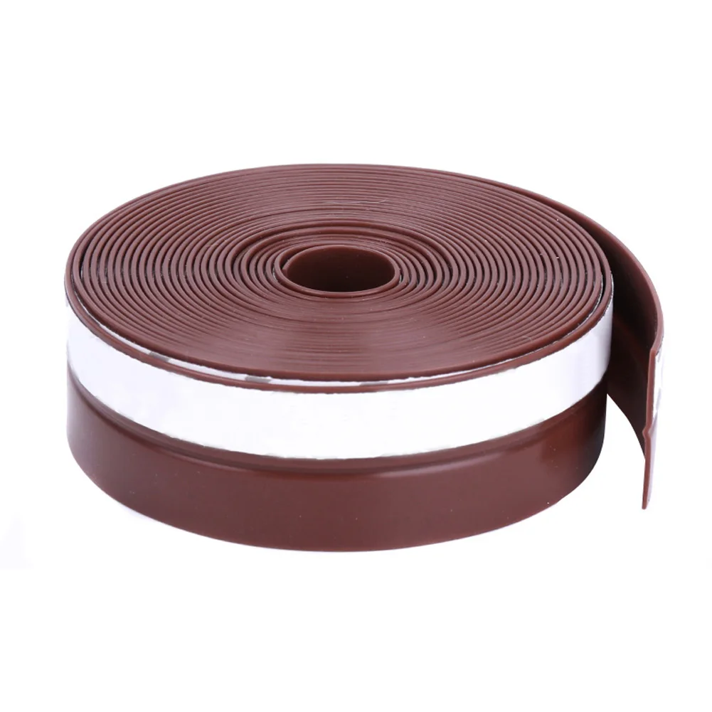 Brown 35mm 1 шт. самоклеющиеся уплотнительные полосы 1 м силиконовые двери окна осадка пылезащитный уплотнитель J99Store - Цвет: Brown 35mm