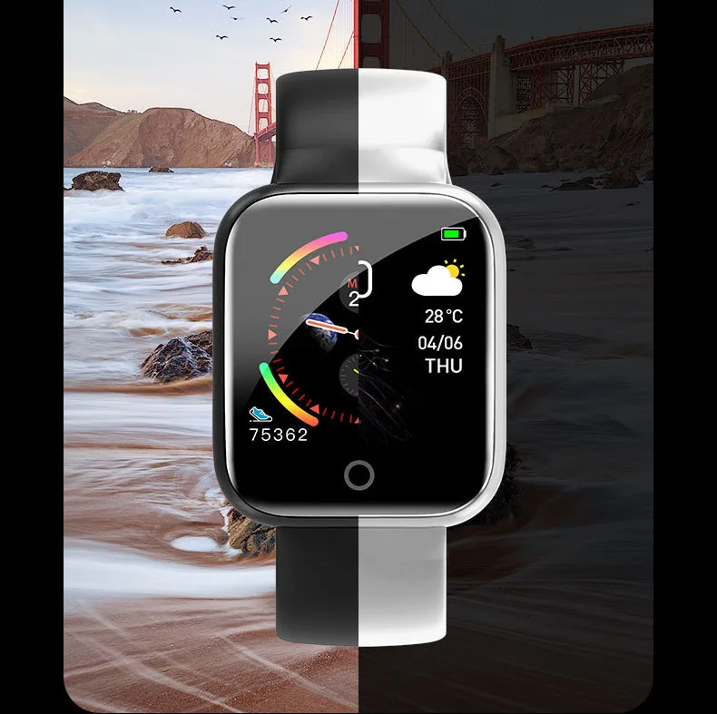 Умные часы, пульсометр, кровяное давление, Bluetooth, водонепроницаемые, многофункциональные, спортивные, ручное кольцо, часы, Android iOS, умные часы