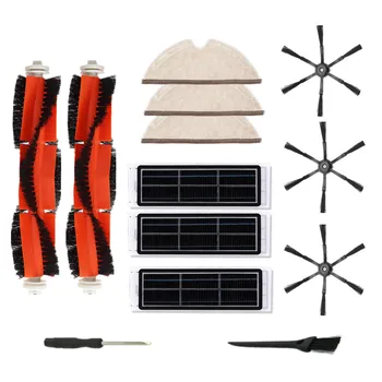 

13PCS Main Brush/Activated carbon filter/6-arm Side Brush/Rag/Screwdriver/cleaning brush for Xiaomi Roborock Vacuum Cleaner