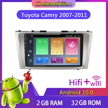 

For Toyota Camry 2007-2011 Android 10.0 Car GPS Navigation DVD multimedia Player Wifi Hifi Bluetooth Radio Stereo