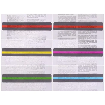 

20pcs Guided Reading Strip Color Plastic Bookmark Reading Assistance Kids for School Students Educational Decoration
