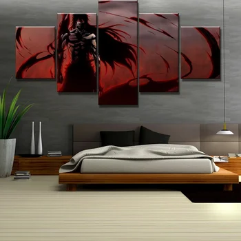 

5 Piece Canvas Painting Art Red Nightmare Bleach Paintings on Canvas Wall Art for Home Decorations Wall Decor Artwork