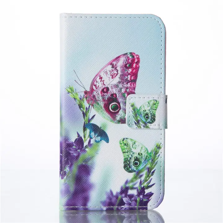 Милый Подсолнух чехол для sony Xperia10 Z6 C6 XA XA1 Ultra XA2 XA3 Z5 Compact M4 Aqua X Производительность Ретро кошелек Чехол V06F - Цвет: Lavender Butterfly