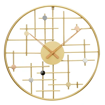 

Luxury Large Wall Clock Minimalist Art Creative Metal Personality Home Wall Clock Modern Design Living Room Decoration DA60WC