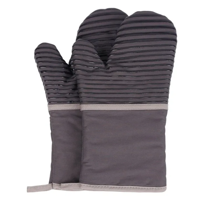 1 Pair Oven Mitts with Quilted Cotton Lining Heat Resistant Up to 500 Degrees Fahrenheit Kitchen Gloves Flame Oven Mitt Set GT66