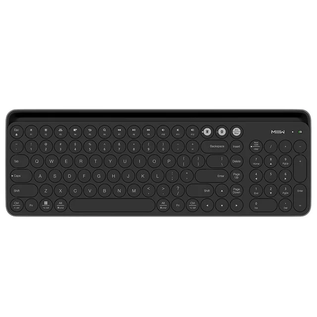 Xiaomi Miiiw Bluetooth Двухрежимная клавиатура для планшета MWBK01 2,4 ГГц многофункциональная совместимая Мини Беспроводная портативная клавиатура - Цвет: Black
