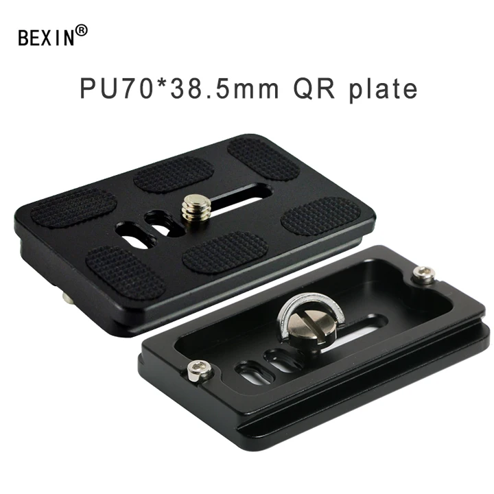 pu70x38.5mm BEXIN, длинный штатив для камеры, быстросъемная пластина, быстросъемный кронштейн, крепление для камеры, пластина для dslr камеры, штатив с 1/4 винтом - Цвет: pu70x38.5mm