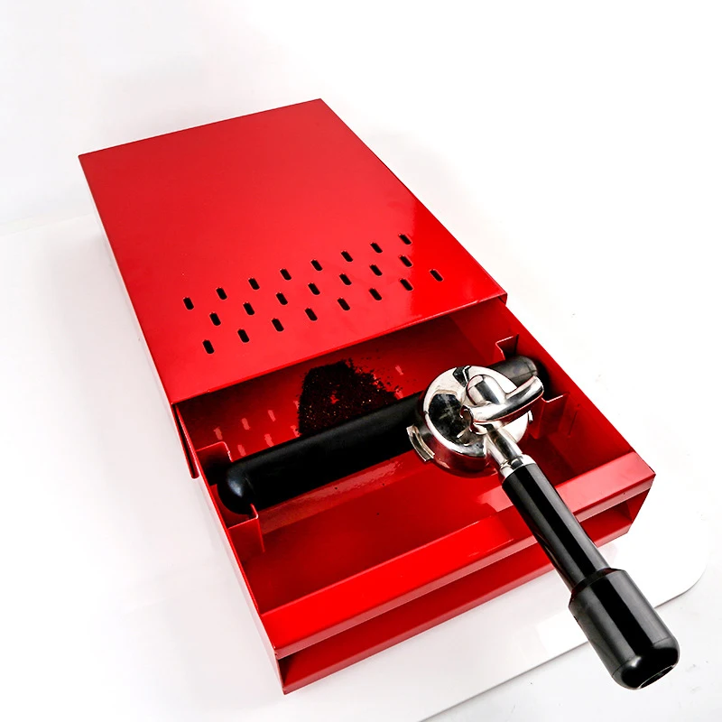 

Stainless Steel Coffee Espresso Knock Box Drawer Style for Coffee Bar Grounds Container Barista Professional