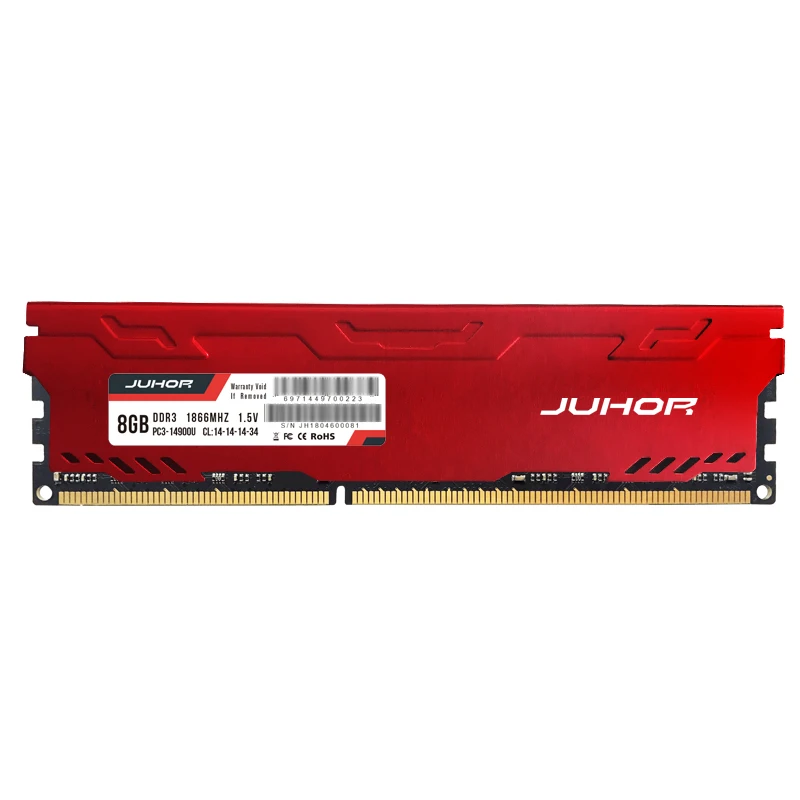 JUHOR memoria ram ddr3 8GB 4GB 1866MHz 1600Mhz настольная память rams с теплоотводом udimm 1333mhz Новый dimm