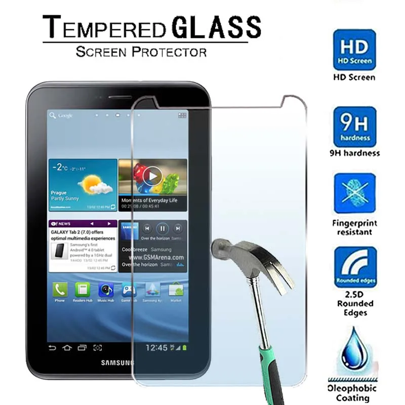 

For Samsung Galaxy Tab 2 7.0 p3100-Premium Tablet 9H Tempered Glass Screen Protector Film Protector Guard Cover