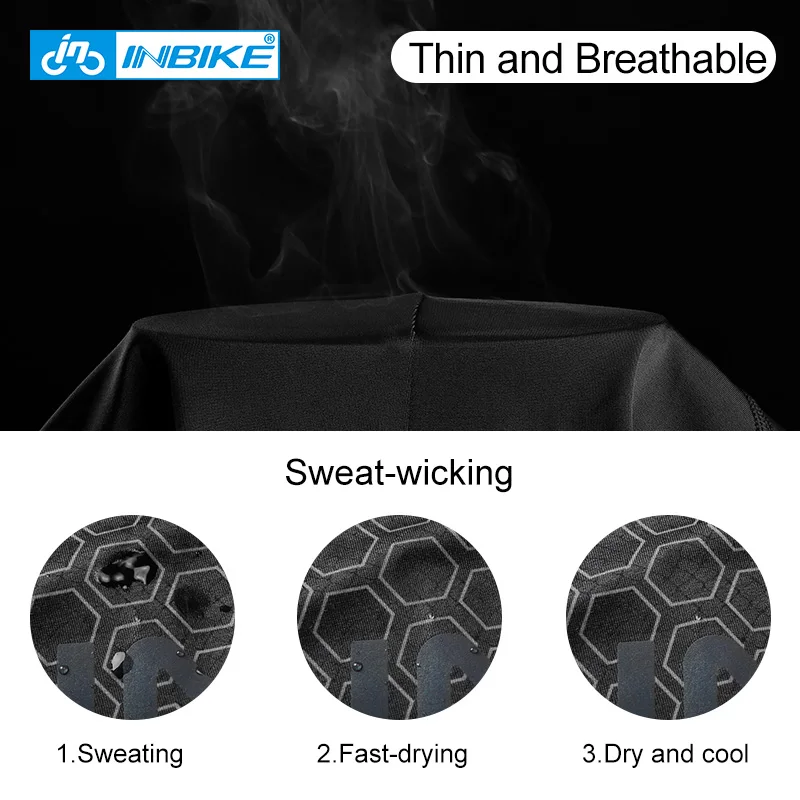 INBIKE 3D Thickened Pad Cycling Shorts Shockproof MTB Bicycle Shorts Summer Men Road Bike Shorts Reflective Downhill Tights