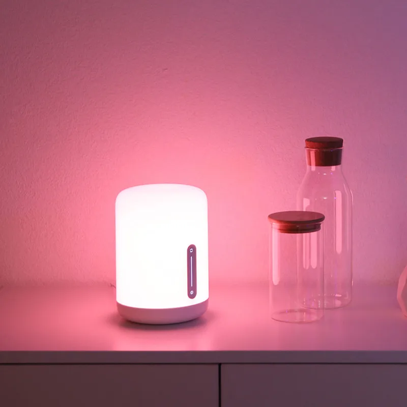 Oiginal Xiaomi Mijia прикроватная лампа 2 Smart Light Голосовое управление сенсорный выключатель умное приложение Регулировка цвета для Apple Homekit Siri