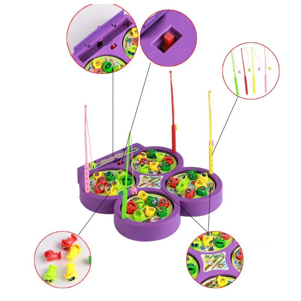 Четыре диска 1 комплект модные красочные детские развивающие игрушечная Рыба Пластиковые Магнитные Игрушки для рыбалки комплект игры детские подарки для детей на открытом воздухе