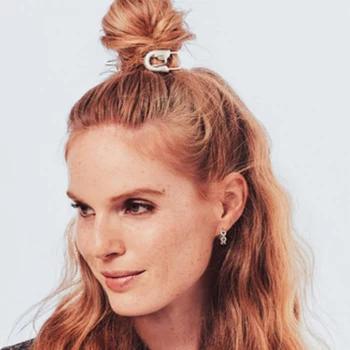 

Original Design Alloy Round Top Hair Stick Bun Cage Minimalist Fancy Pony Tail Cuffs Original Bun Holder Hair Accessories