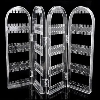 

Clear Acrylic Earrings Necklace Stand Holder Rack Plastic Jewelry Display Rack Stand Home Storage Organizer Holder