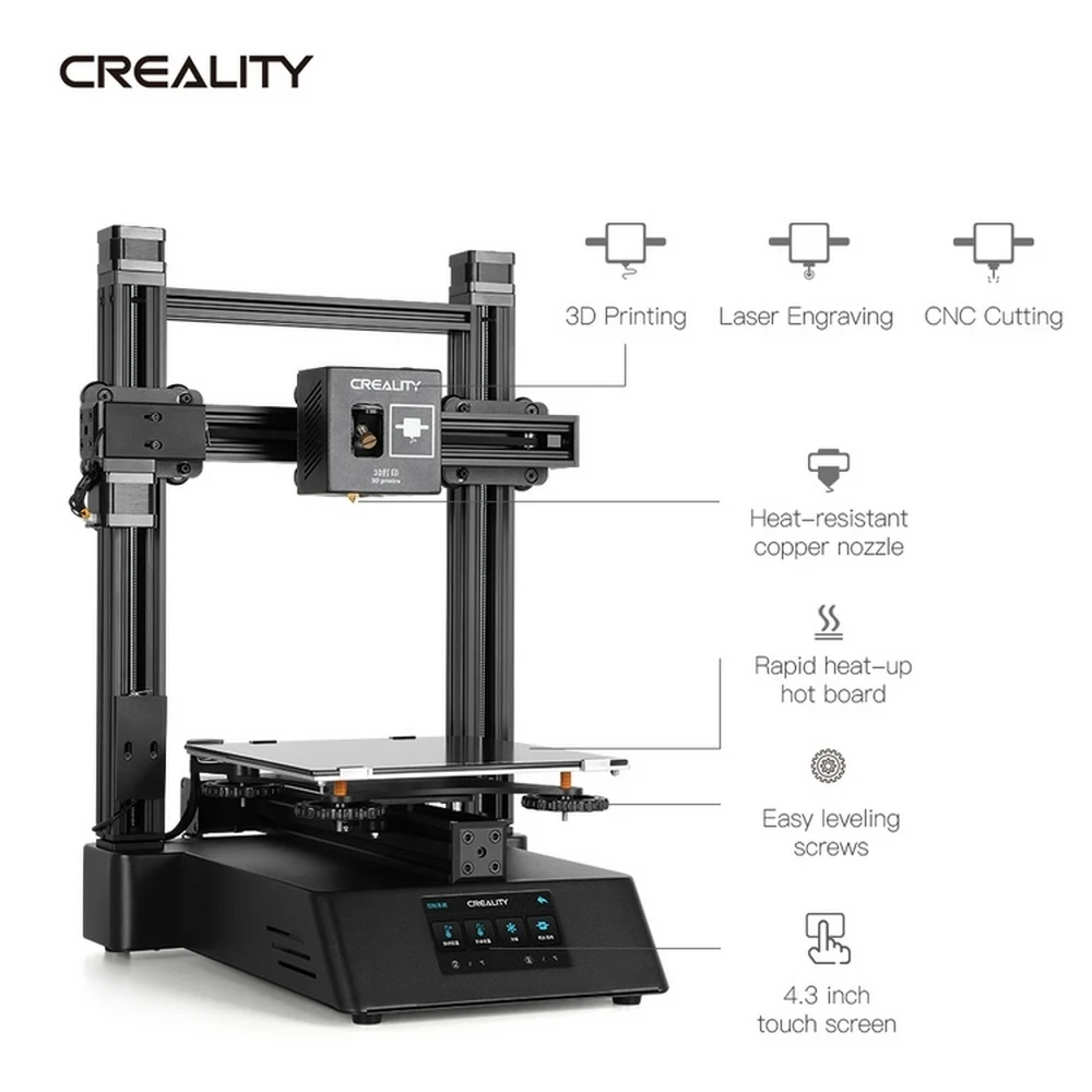 CREALITY 3d принтер Ender CP-01 FDM Модернизированный дополнительный Can лазерная гравировка CNC резка 3D печать PLA ABS TPU PVA