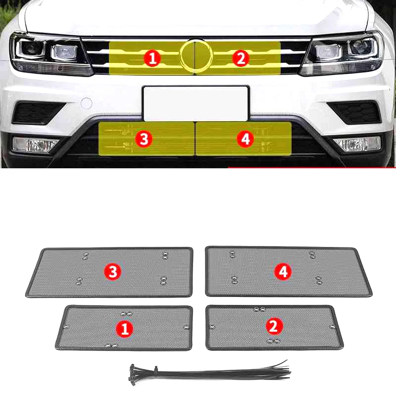 Сетка от насекомых на переднюю решетку автомобиля сетка для Volkswagen Vw Tiguan 2013 2021 2017