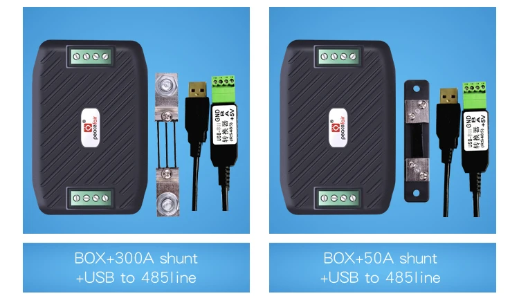 Peacefair PZEM-003 300V 10A Wattmeter Voltmeter RS485 Modbus Volt Amp Current Power Energy Car Voltage Tester With USB Converter