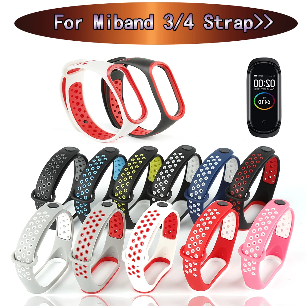 Цветной ремешок mi Band 4, спортивные силиконовые часы, браслет на запястье mi Band 4, Аксессуары для браслета, смарт-браслет для Xiaomi mi, ремешок 4