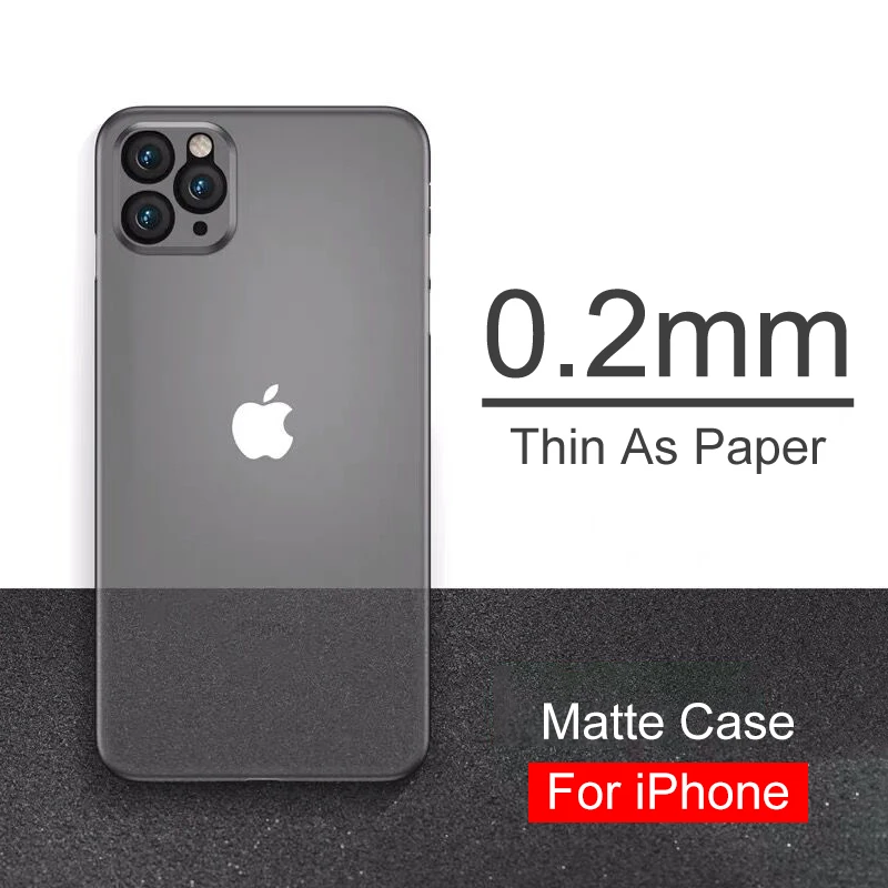 0.2mm Matte Case For Iphone Se 2020 Ultra Thin Transparent Case For Iphone 11 Pro Xs Max X Xr 8 7 6s 6 Plus Full Cover Case Slim 0.2mm Matte Case For Iphone Se 2020 Ultra Thin Transparent Case For Iphone 11 Pro Xs Max X Xr 8 7 6s 6 Plus Full Cover Case Slim