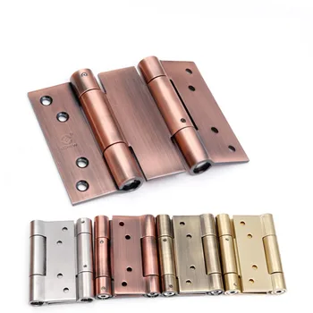 

Double-open door hinge Spring buffer auto closeing Stainless steel gold/black fold hinges Kitchen/bar/fence/cowboy door 3/4in