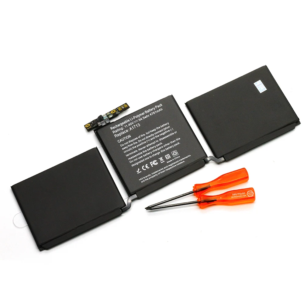 Golooloo A1713 11,4 V 54.5Wh Аккумулятор для ноутбука Apple MacBook Pro 13 ''A1708( лет